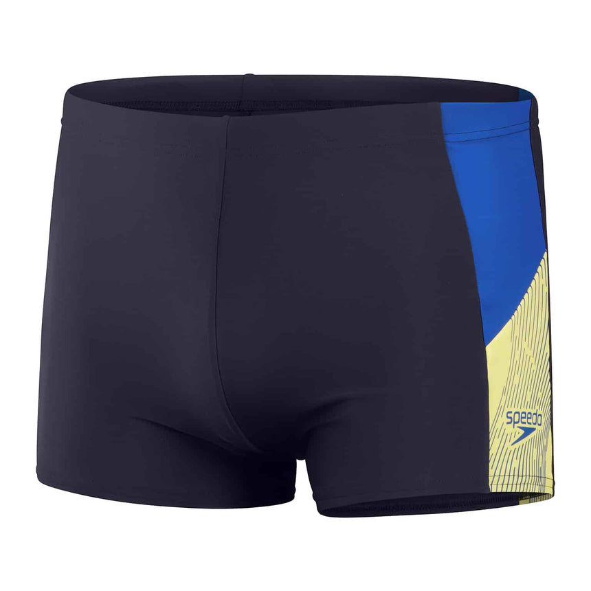 Speedo Mens Aquashort Dive True Navy/True Cobalt/Lemon Drizzle