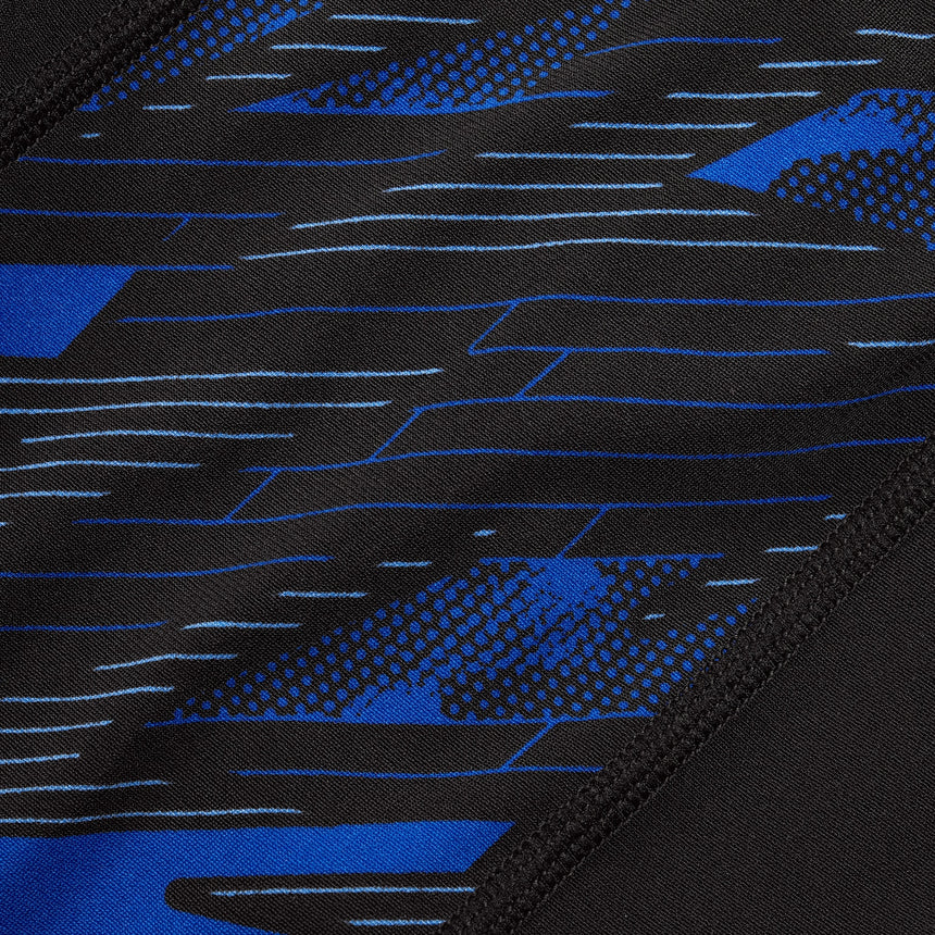 Speedo Herren Aquashort Hyper Boom Panel Schwarz/Curious Blue/True Cobalt