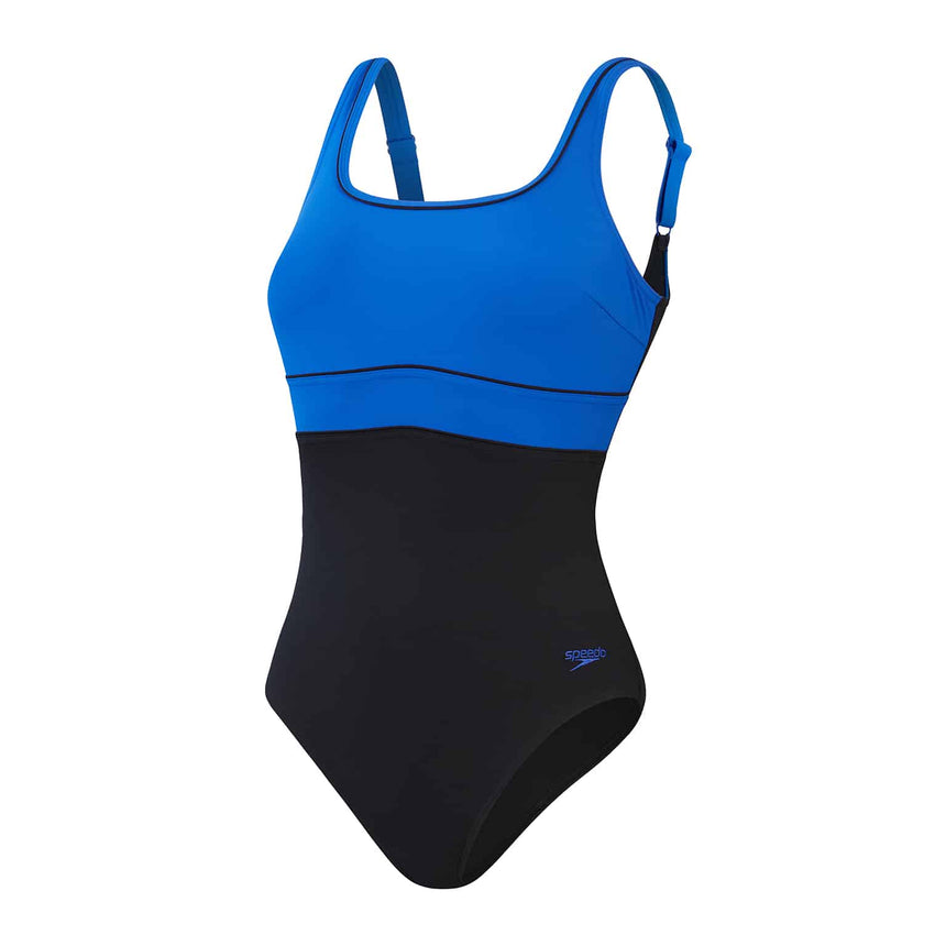 Speedo Womens Shaping ContourEclipse 1 Piece Black/True Cobalt