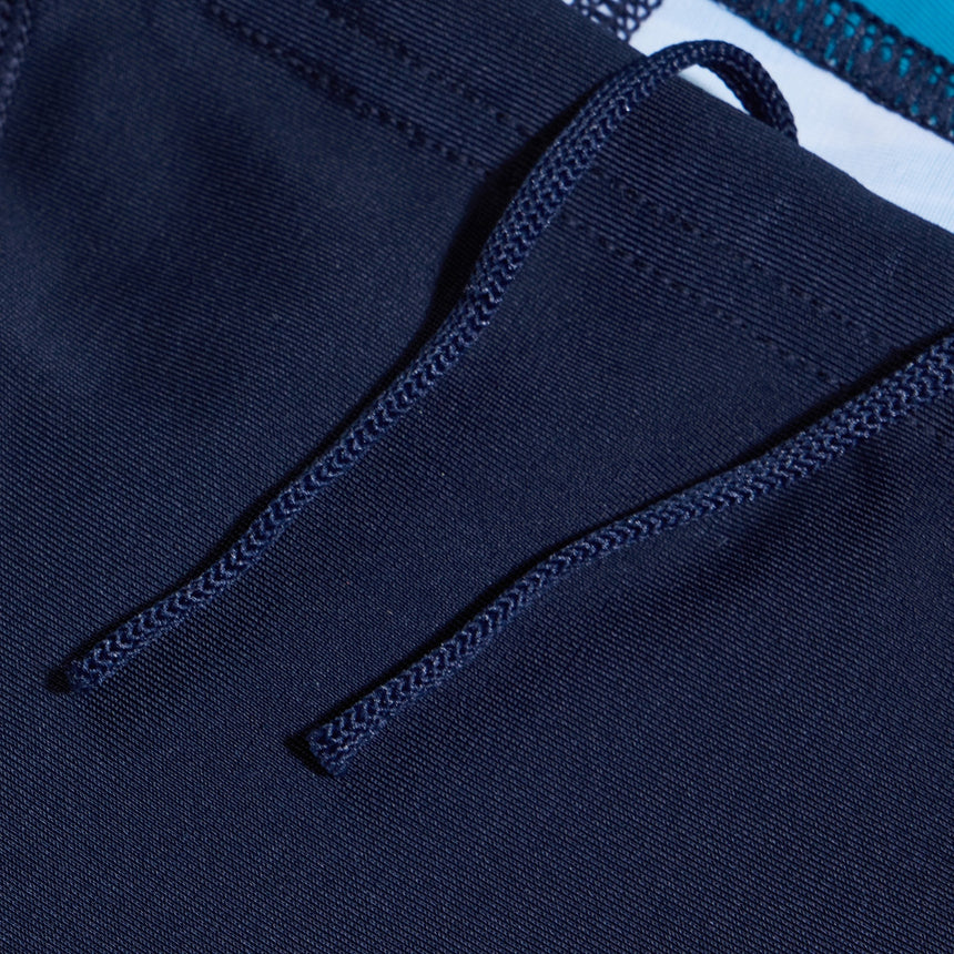 Speedo Boys Swim Jammer Digital Allover V-Cut True Navy/Pool/Pumpkin Spice