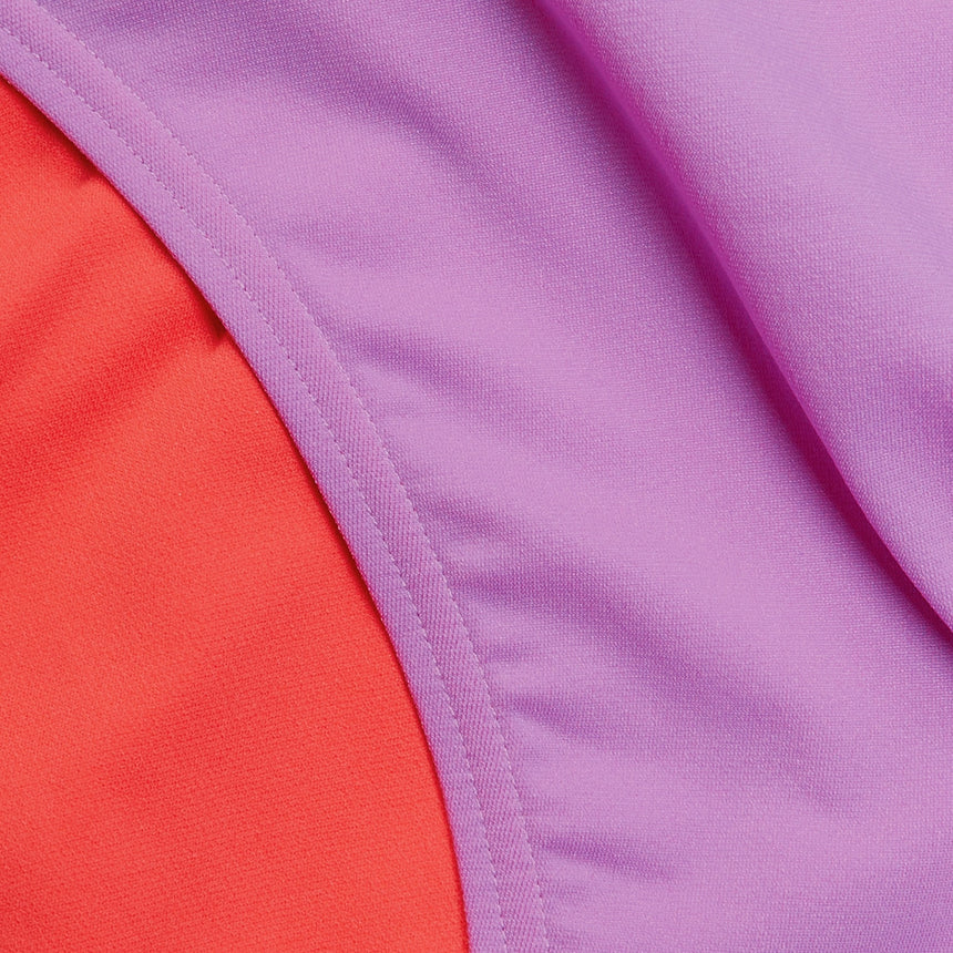 Speedo Womens Solid Tie Back Sweet Purple/Watermelon