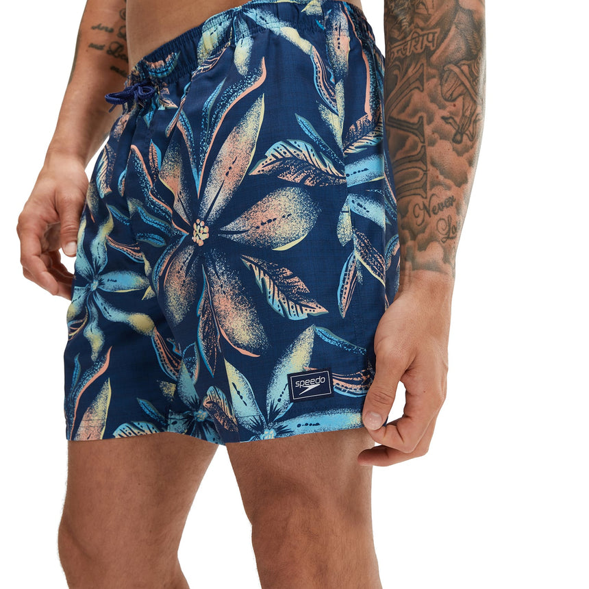 Speedo Herren Watershort Digital Printed Leisure 16" Pure Blue/Fall/Pool/Marine Blue/Pulcino/Soft Olive