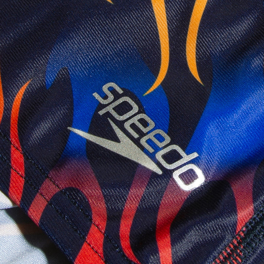 Speedo Mens 13.5cm Club Training Allover Brief Pure Blue, True Cobalt, Watermelon, Mandarin peel.