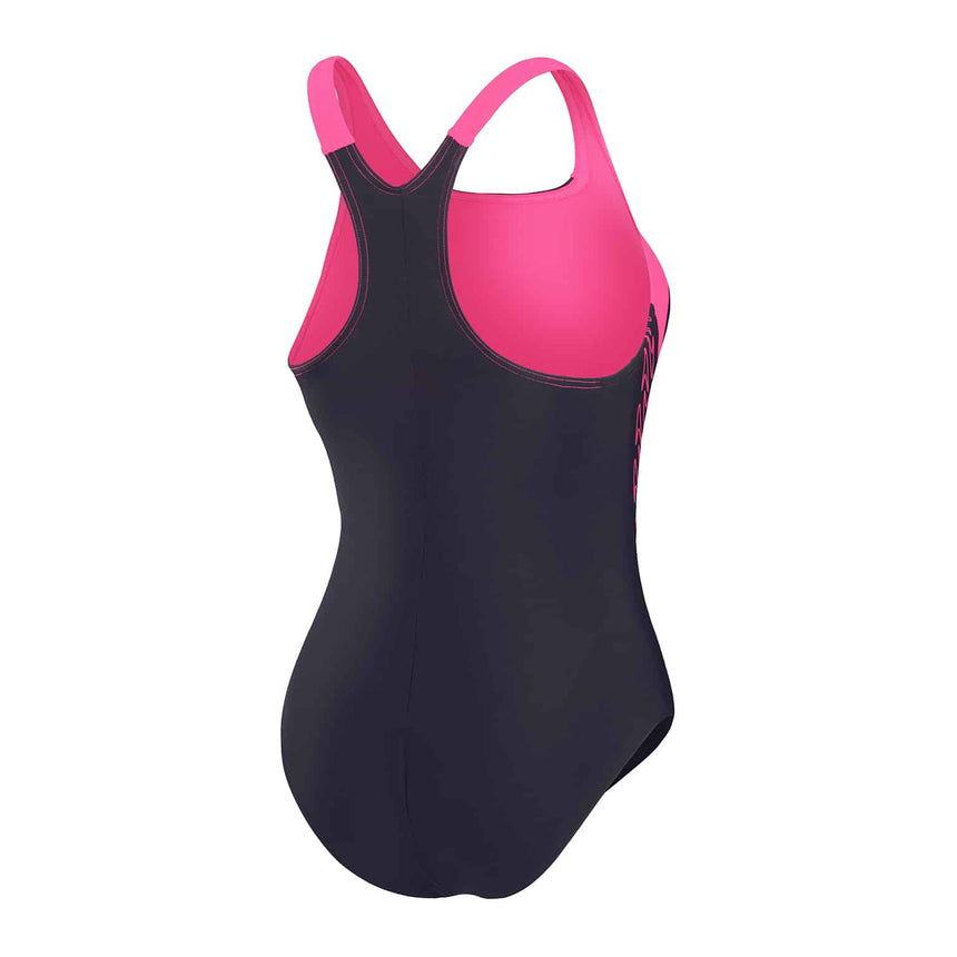 Speedo Womens Hyperboom Splice Racerback True Navy / Electric Pink