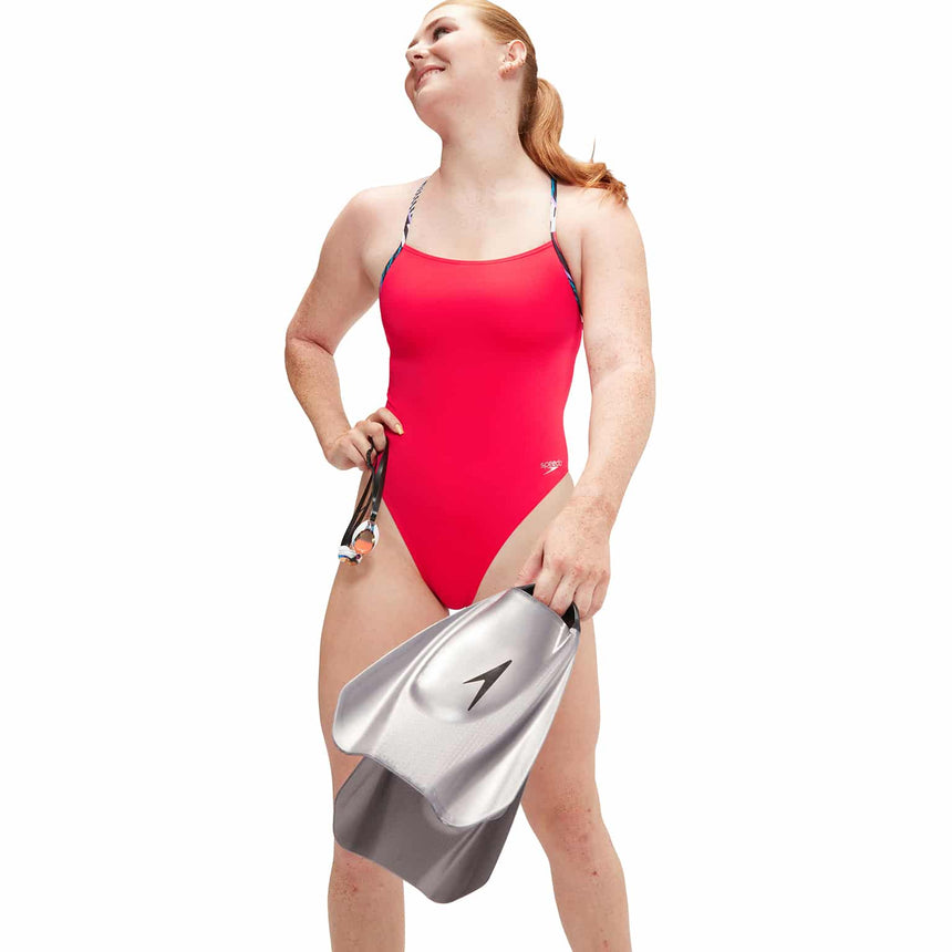 Speedo Womens Solid Lattice Tie-Back Watermelon