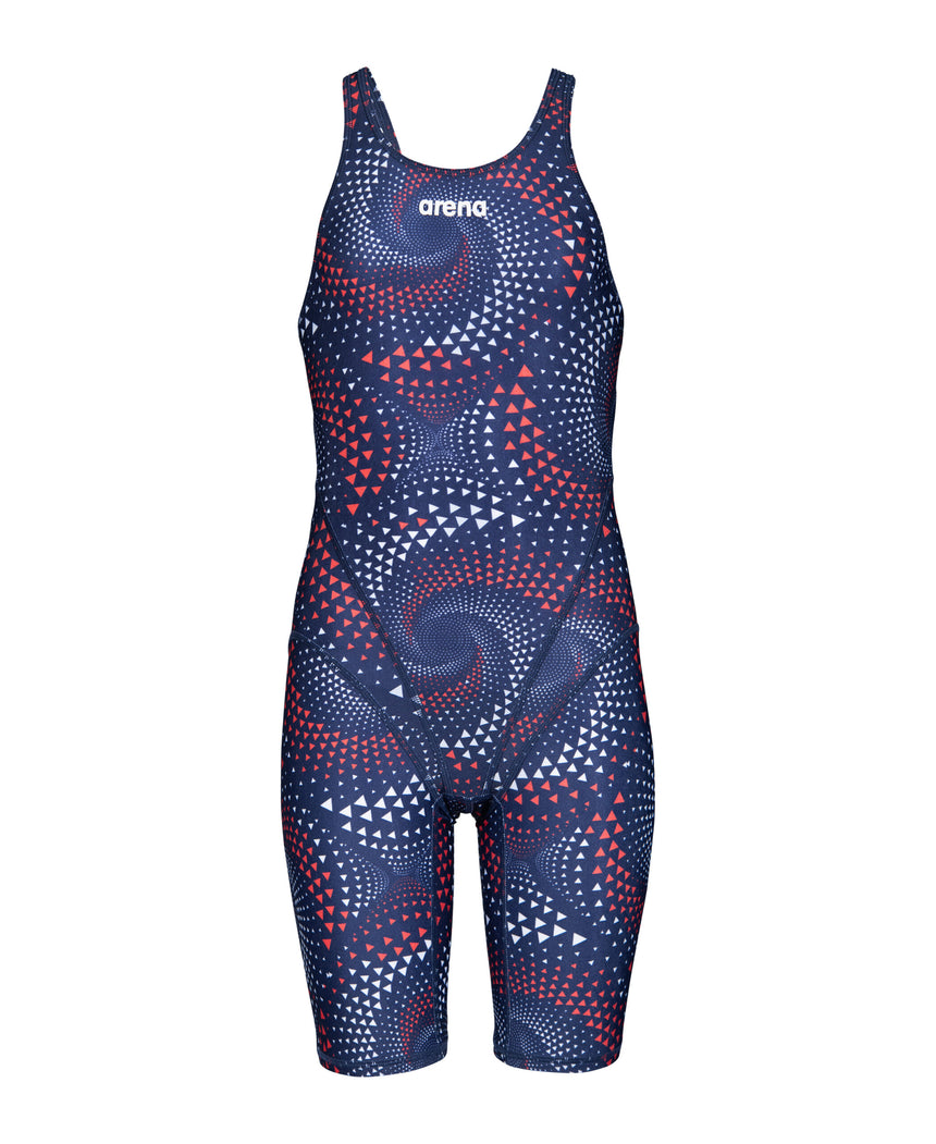 Arena Meisjes Badpak Met Pijpjes Team Blauw/Rood