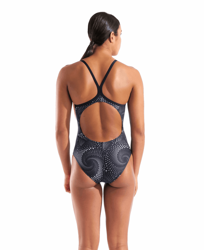 Arena Badpak Lightdrop Back Fireflow Zwart