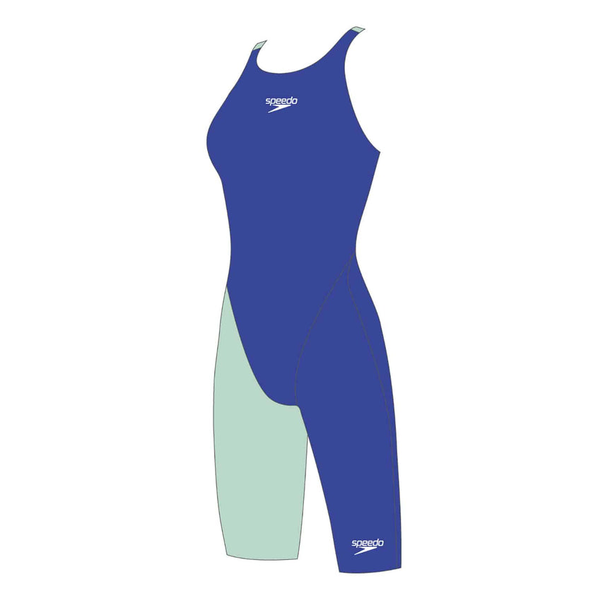 Speedo Fastskin Junior Endurance+ Openback Kneeskin Cobalt Pop/Green Glow/Orchid Shine