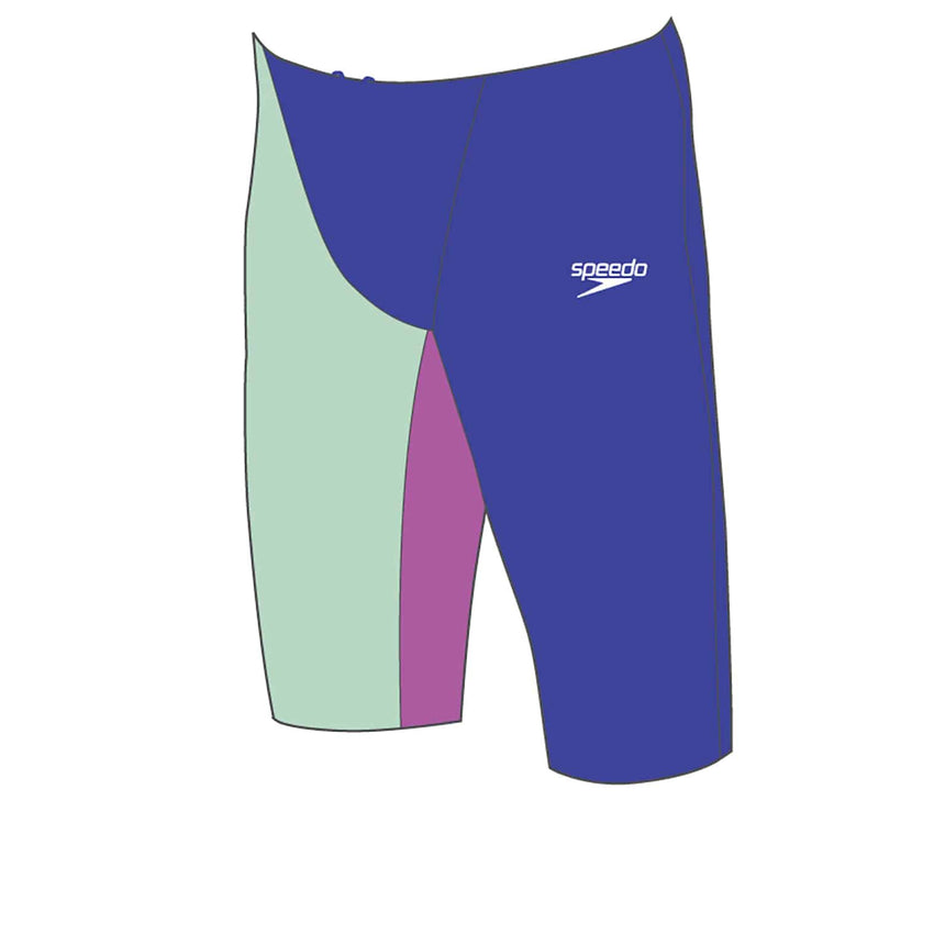 Speedo Fastskin Junior Endurance+ High Waisted Jammer Cobalt Pop/Green Glow/Orchid Shine