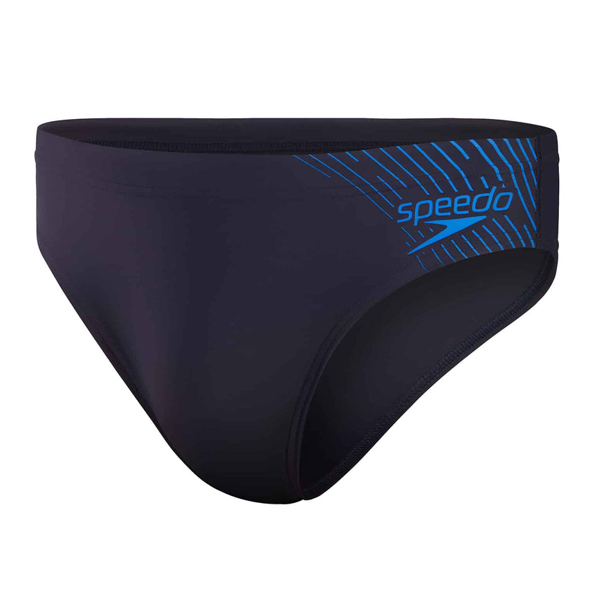 Speedo Mens Medley Logo 7cm Brief True Navy / True Cobalt