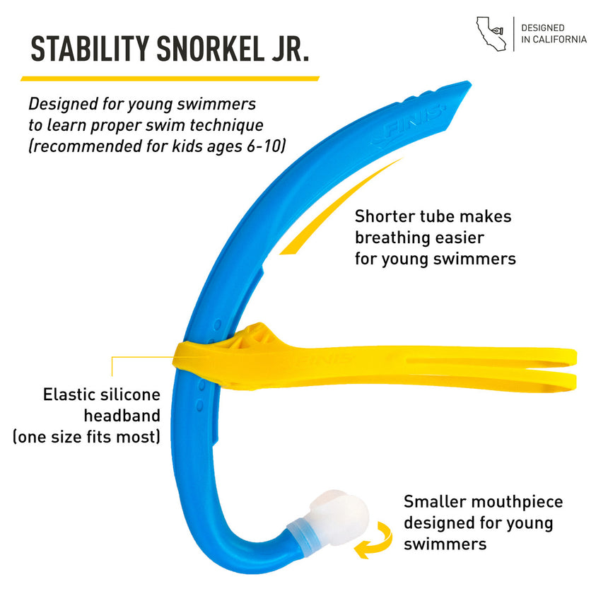 Finis Front Snorkel Stability Jr Ocean Blue