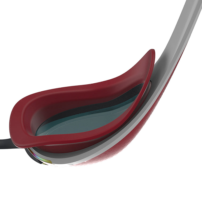 Speedo Schwimmbrille Fastskin Pure Focus Rot/Weiß