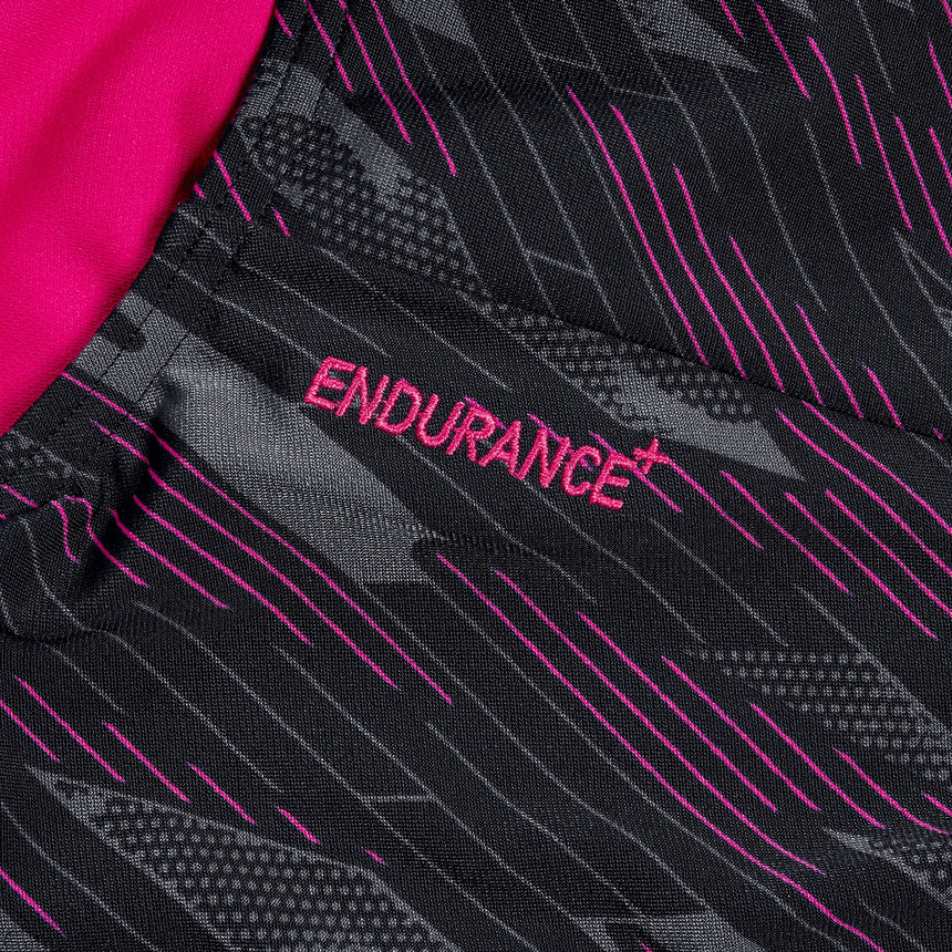 Speedo Womens HyperBoom Allover Medalist Black / Electric Pink / USA Charcoal