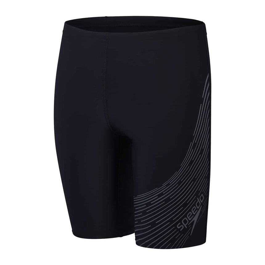 Speedo Boys Swim Jammer Medley Logo Black/Grey