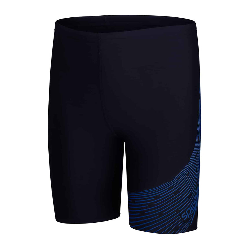 Speedo Boys Swim Jammer Medley Logo True Navy/True Cobalt