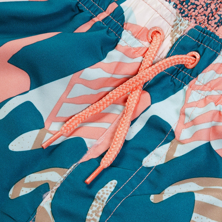 Speedo Mens Watershort Printed Leisure 16" Peacock/Fresh Blue/Cupid Coral/Saddle Taupe/Pale Tan