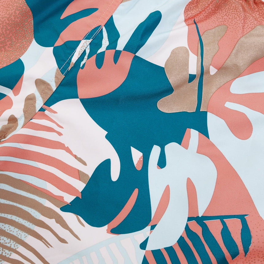 Speedo Mens Watershort Printed Leisure 16" Peacock/Fresh Blue/Cupid Coral/Saddle Taupe/Pale Tan