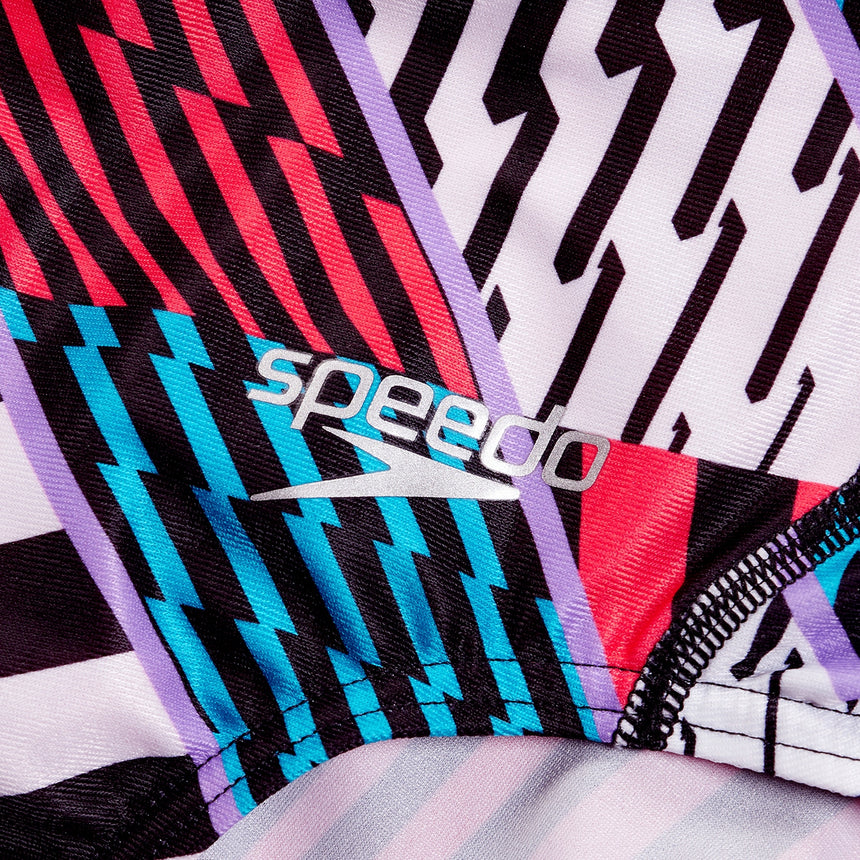 Speedo Womens Allover Digital Starback Black, White, Watermelon, Bolt, Sweet Purple