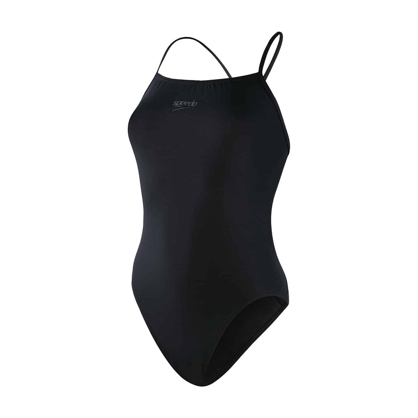 Speedo Badeanzug Eco Endurance+ Thinstrap Schwarz