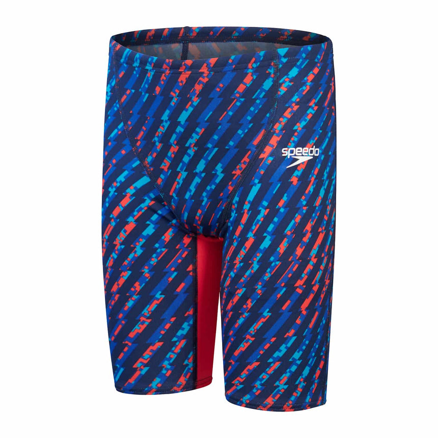 Speedo Junior Competition Jammer Fastskin Endurance+ Max High Waisted Bolt/Cerulean Blue/Flame Red