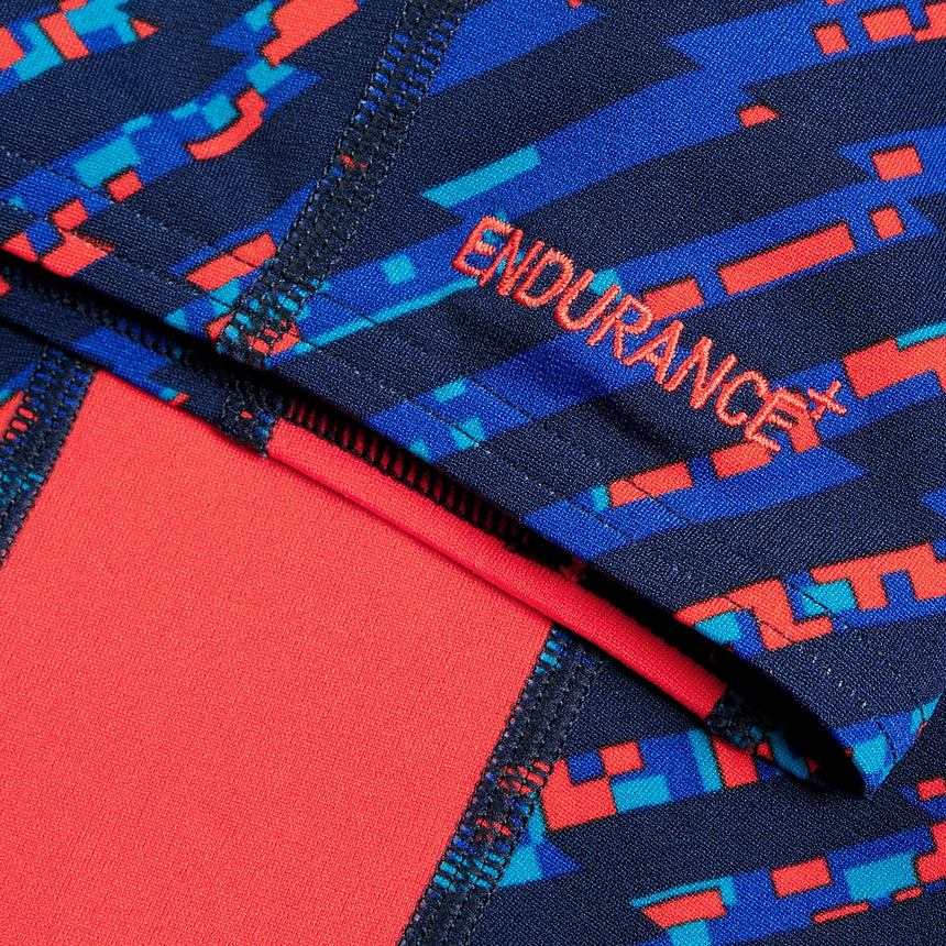 Speedo Junior Competition Jammer Fastskin Endurance+ Max High Waisted Bolt/Cerulean Blue/Flame Red