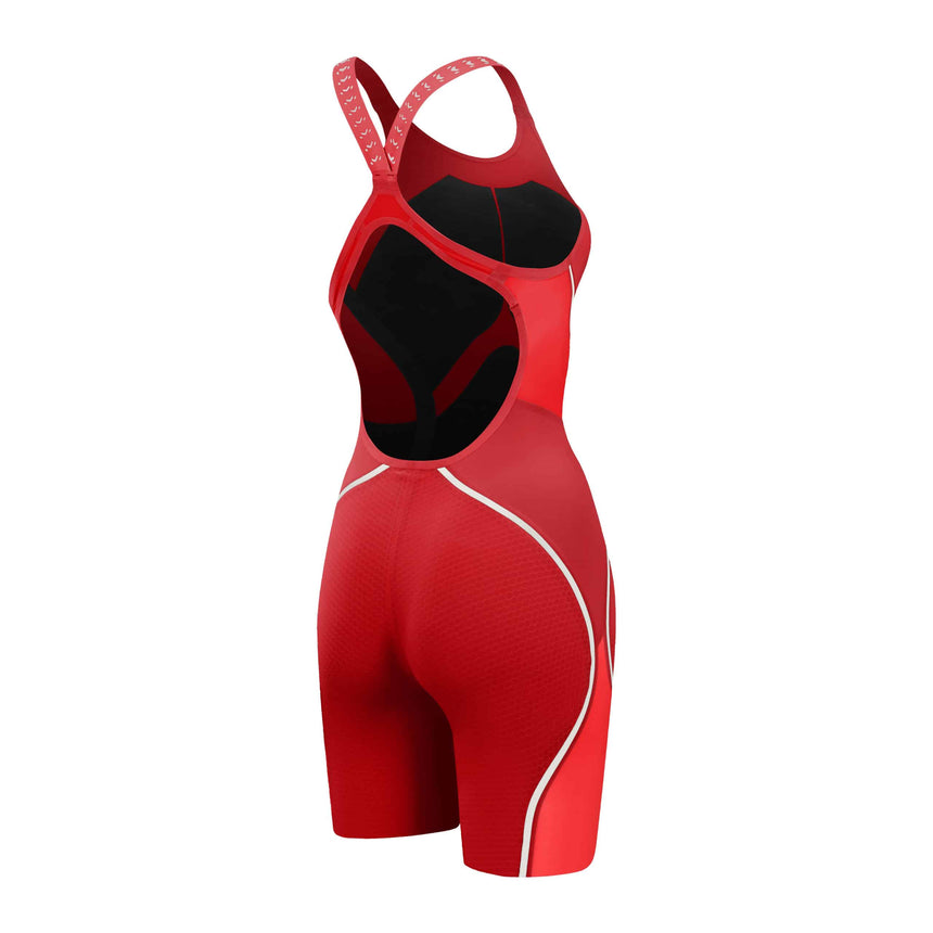 Speedo Fastskin LZR Pure Intent 2.0 Openback Kneeskin Flame Red/White
