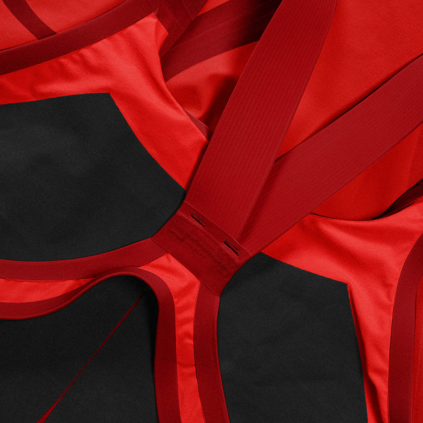 Speedo Fastskin LZR Pure Valor 2.0 Openback Kneeskin Flame Red/Cobalt Pop