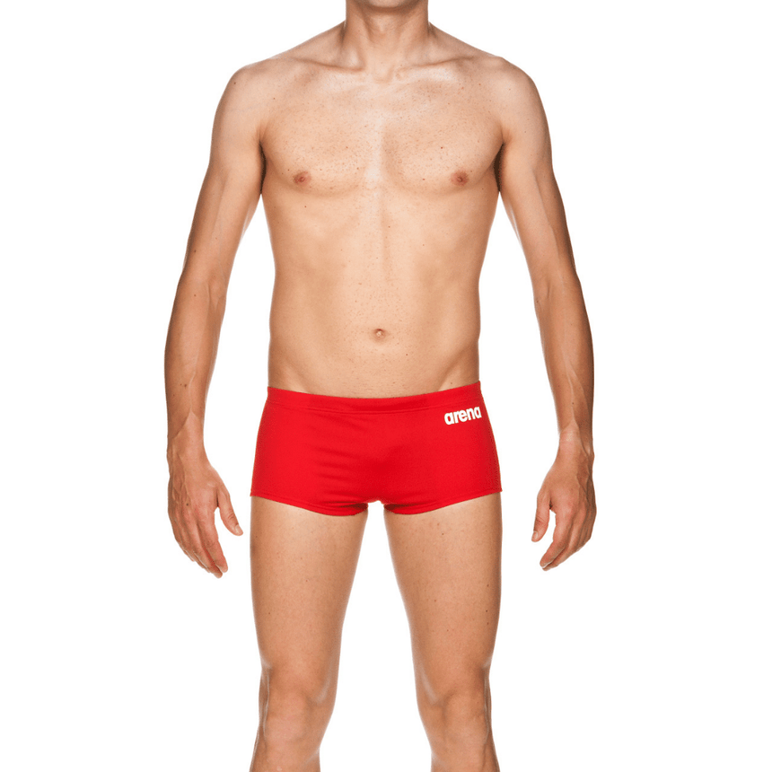 Arena M Solid Squared Short Red/White