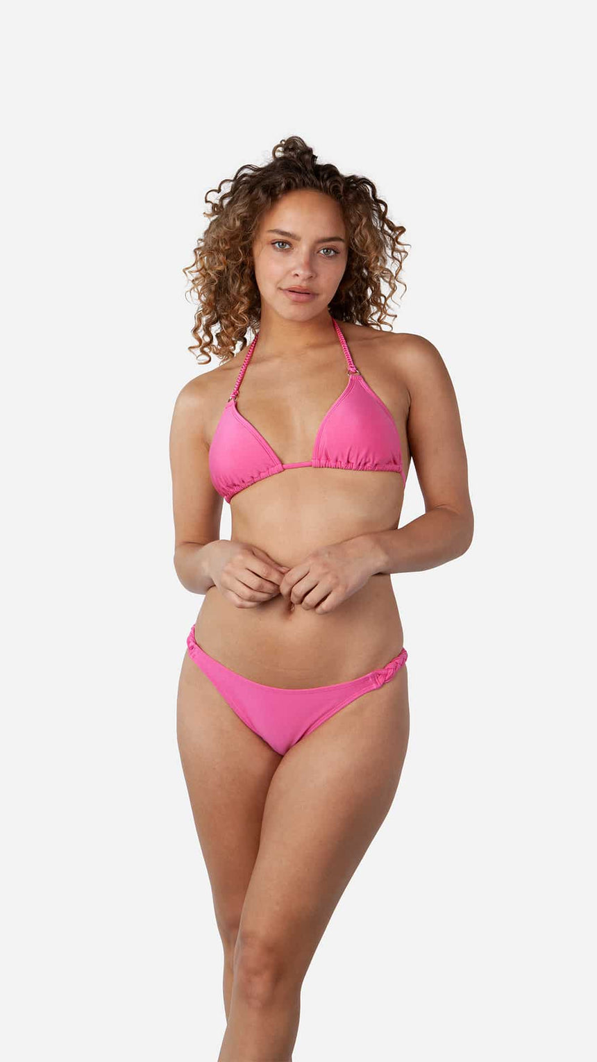 Barts Isla Braided Cheeky Tanga Hot Pink