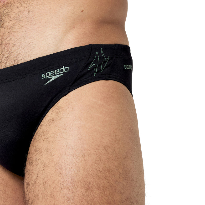 Speedo Badeslip 7cm Hyperboom Splice Schwarz/Grün