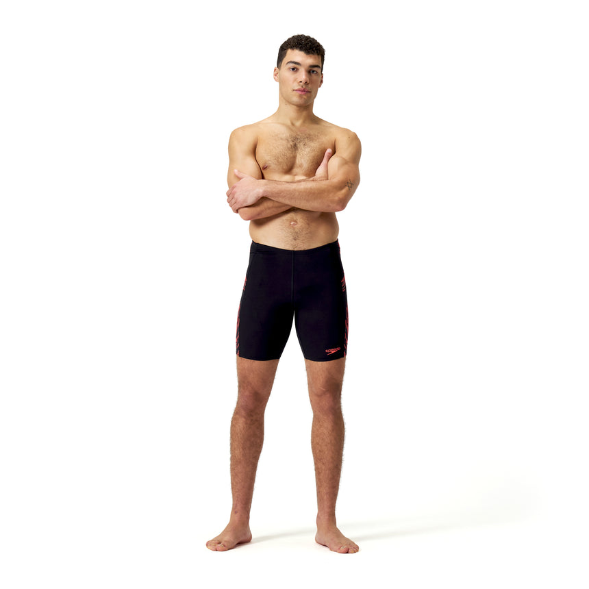 Speedo Schwimmjammer Tech Panel Schwarz/Rot