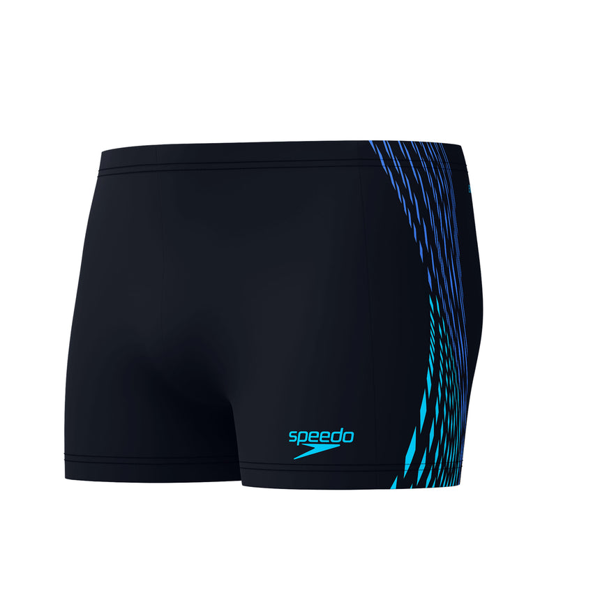 Speedo Badeboxer Tech Panel Schwarz/Blau