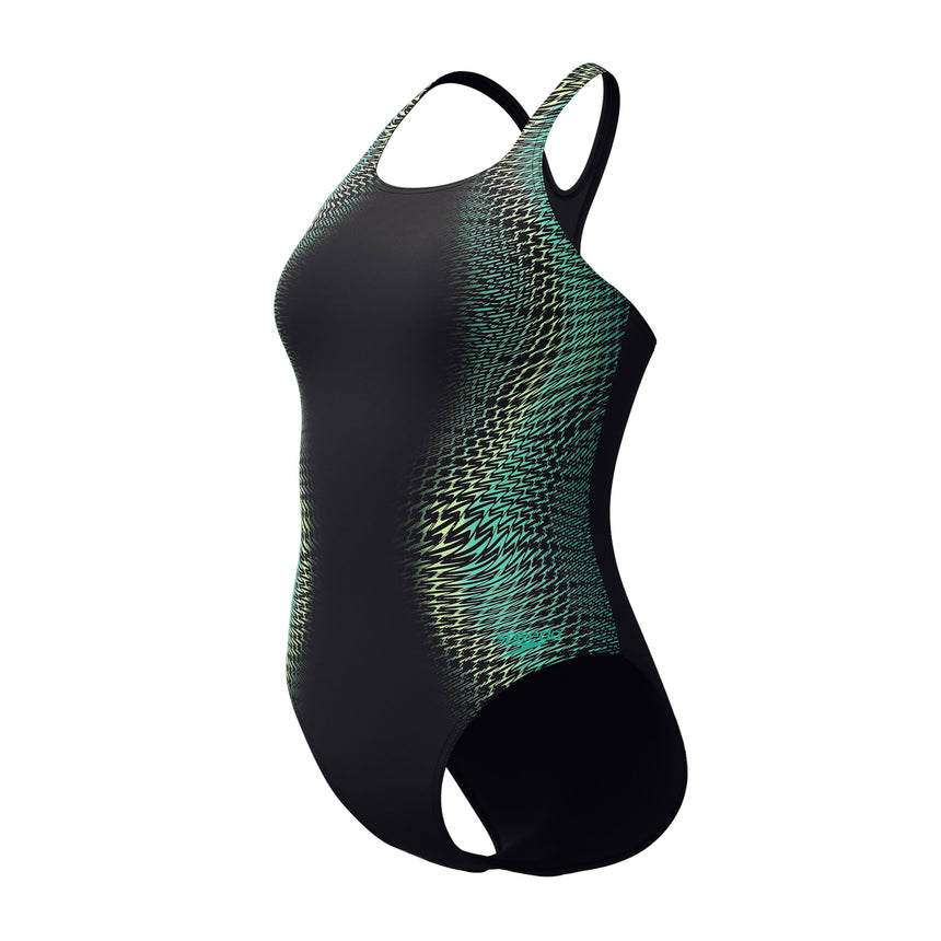 Speedo Badpak Eco Endurance+ Digital Placement Medalist Zwart/Groen
