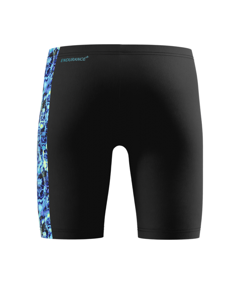 Speedo Jungen Schwimmjammer Print Panel Anthrazit/HyperTeal