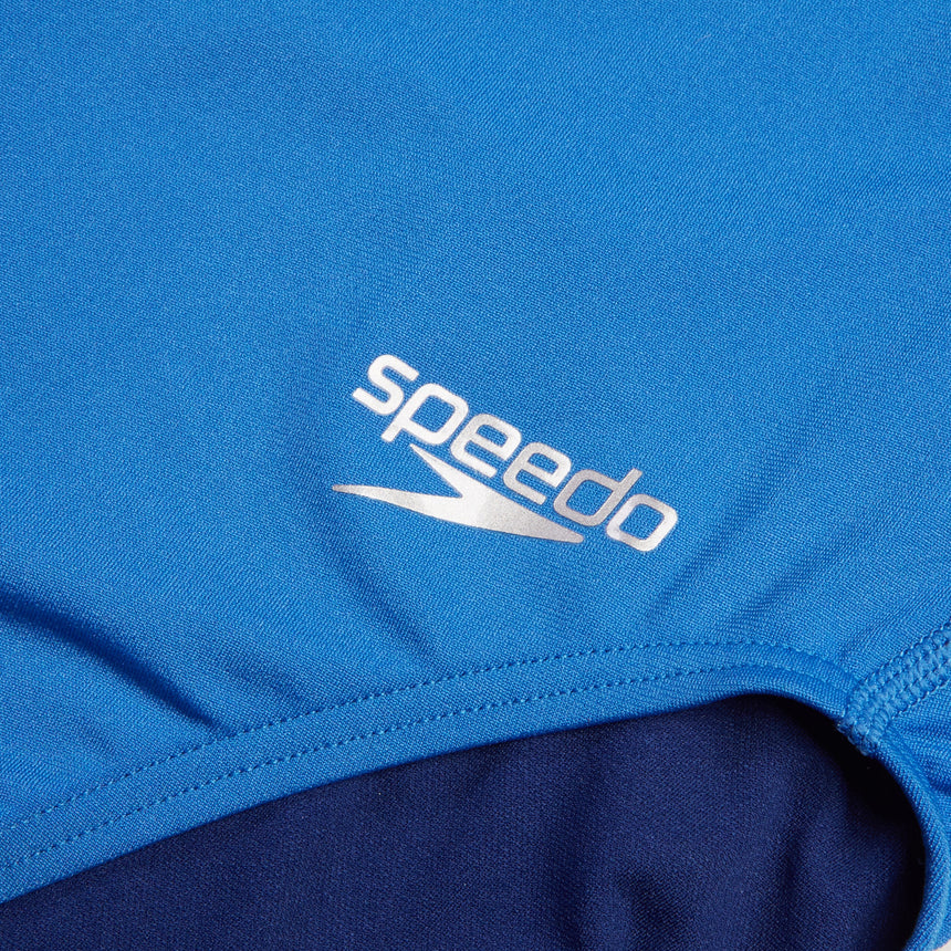 Speedo Badeanzug Solid V Back Blau