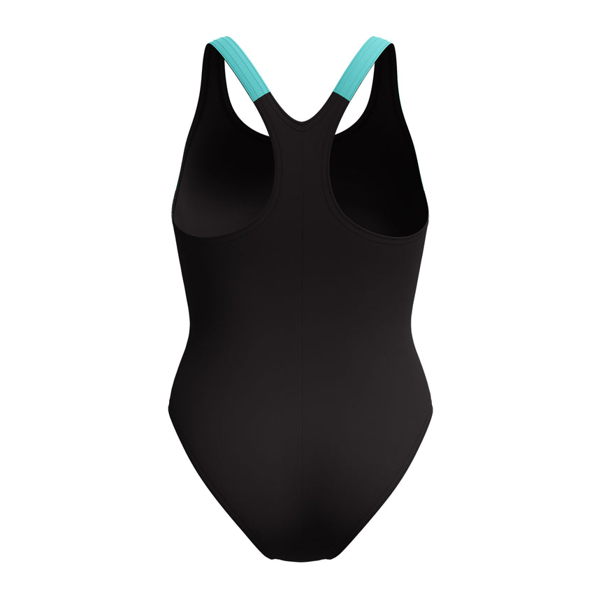 Speedo Badeanzug Hyperboom Splice Racerback Schwarz/Blau