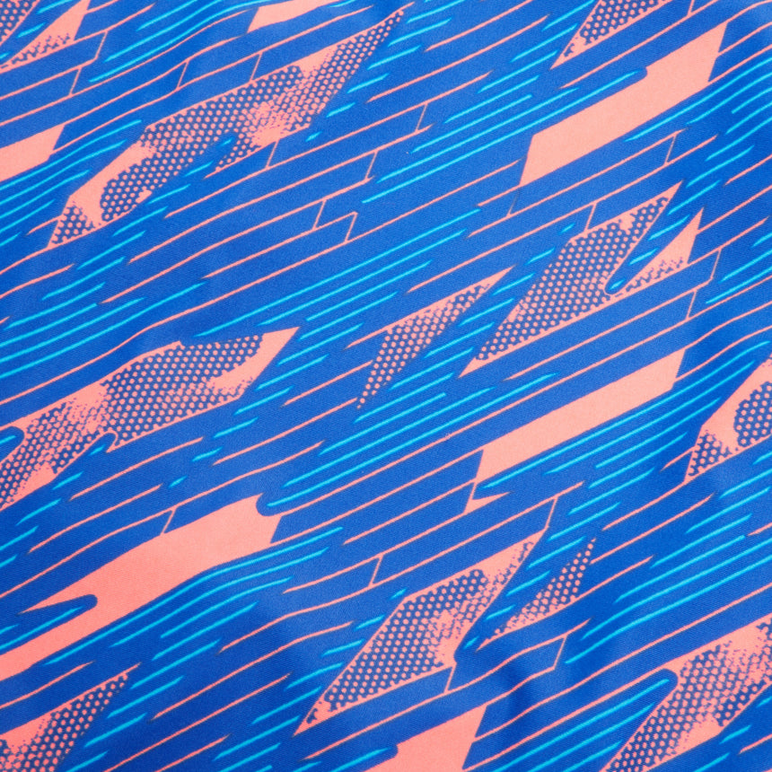 Speedo Girls Swimsuit Hyperboom Allover Medalist Blue/Red