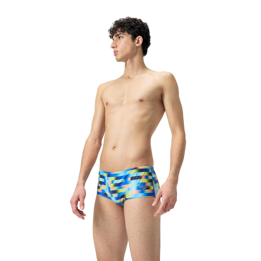 Speedo Zwemslip 14cm Allover Digi Blauw/Groen