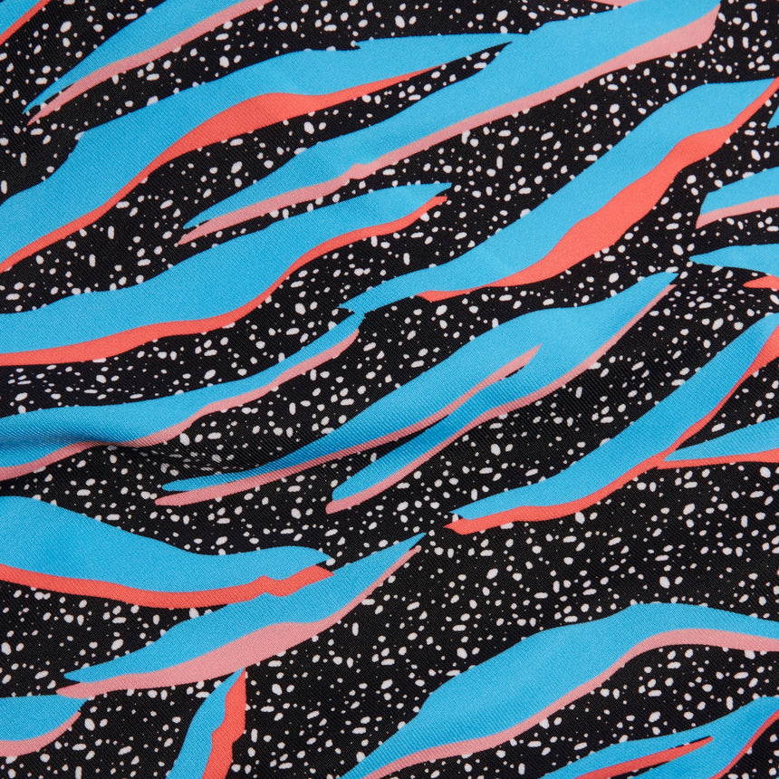 Speedo Badpak Allover Digital Powerback Zwart/Blauw