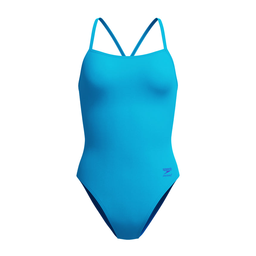 Speedo Badpak Solid V-Back 2.0 Turquoise