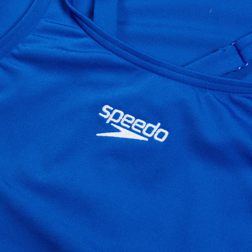 Speedo Long Torso Badeanzug Endurance+ V Back Blau