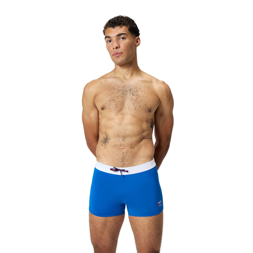 Speedo Badeboxer Solid Square Leg Blau