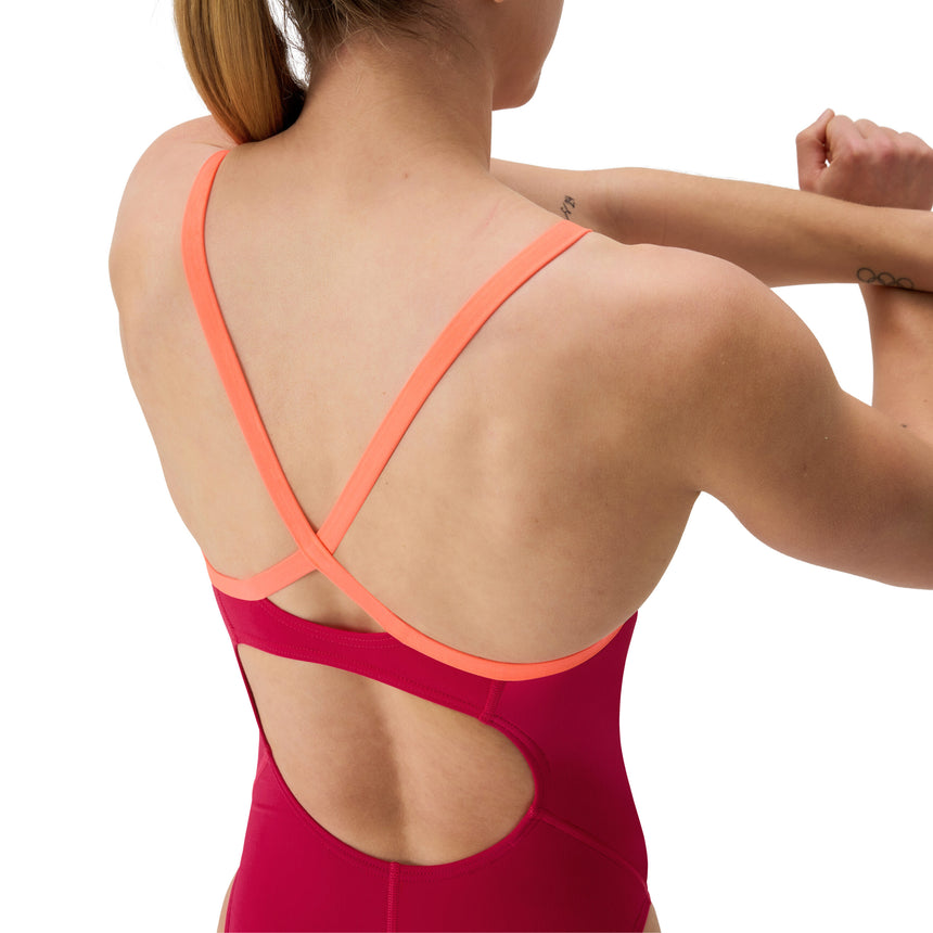 Speedo Badpak Eco Endurance+ Solid V-Back 2.0 Rood