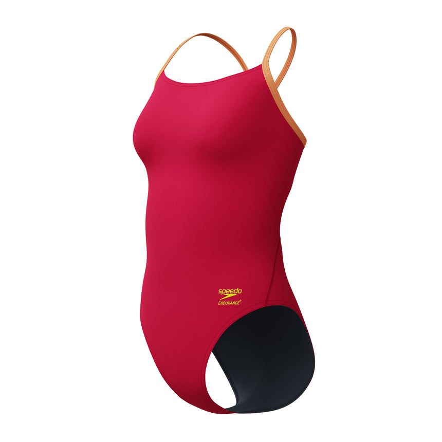 Speedo Badpak Eco Endurance+ Solid V-Back 2.0 Rood