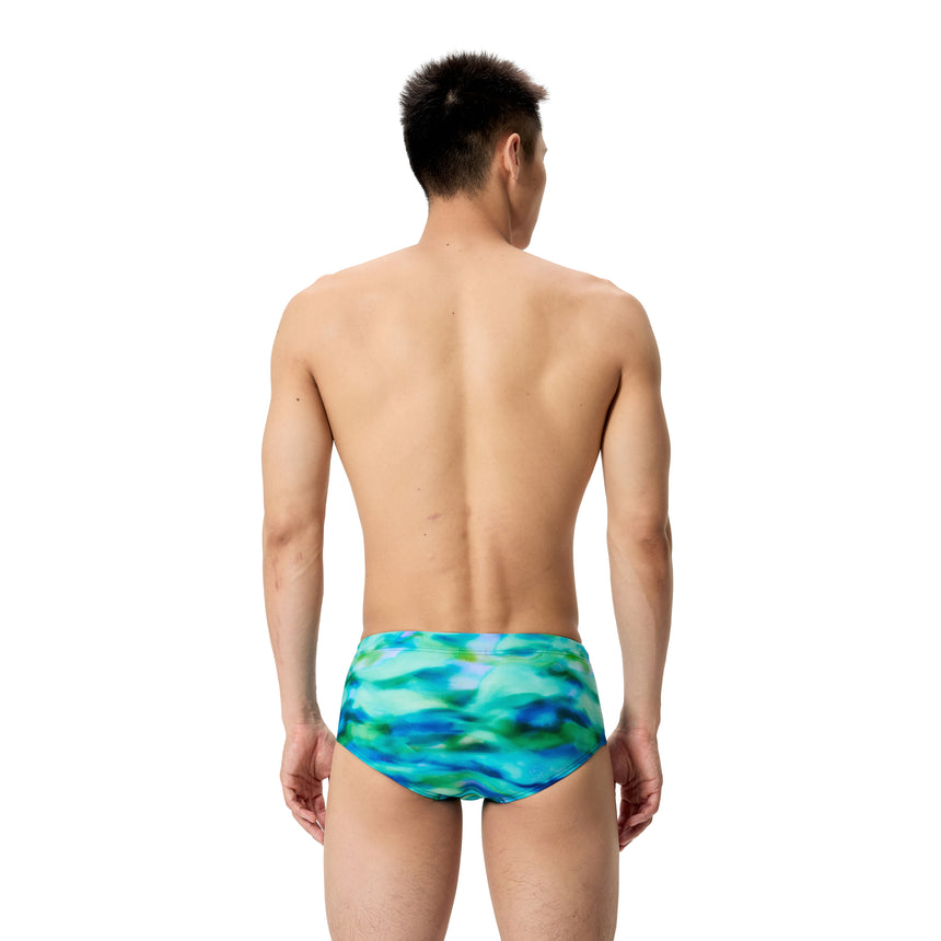 Speedo Heren Zwemslip Printed 13.5Cm Groen/Blauw