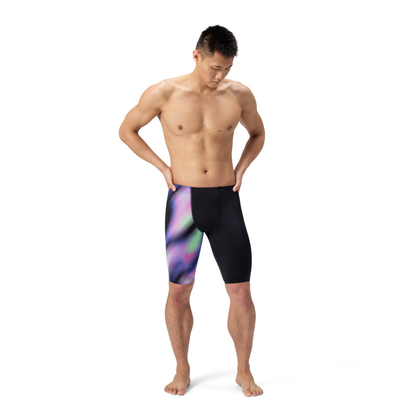 Speedo Jammer Eco Endurance+ One Leg Print Zwart/Paars