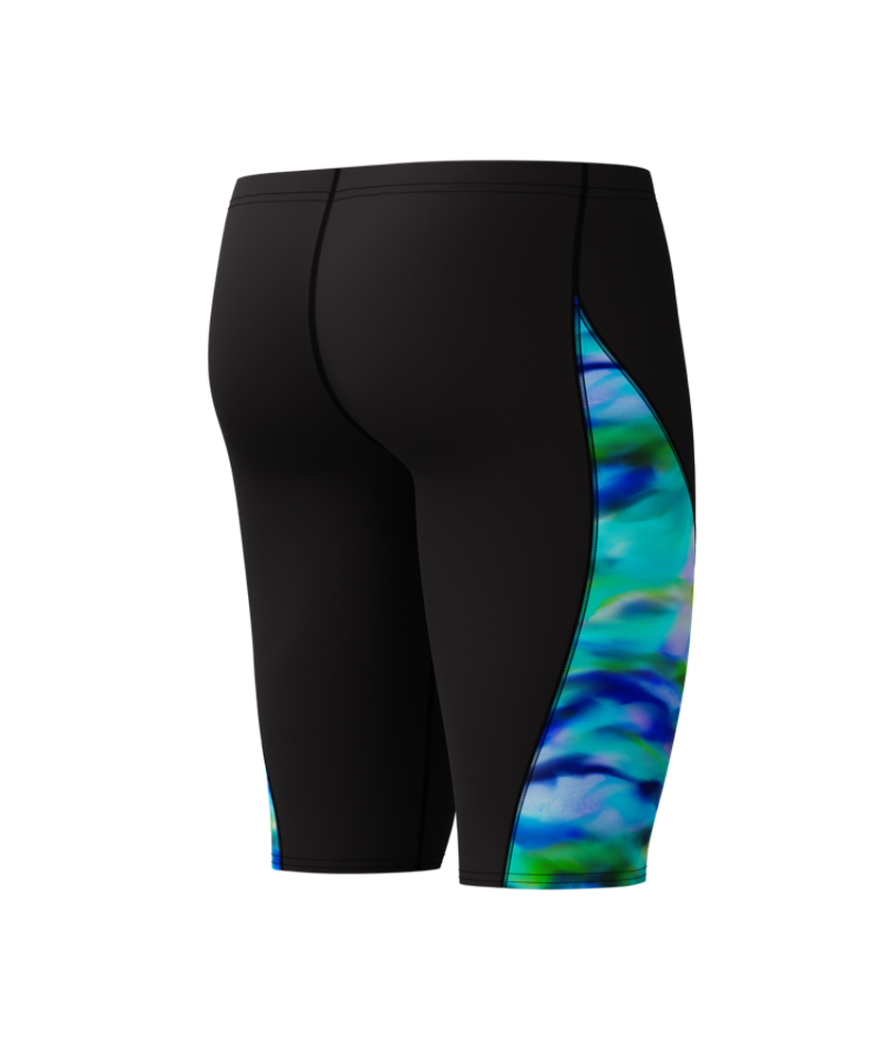 Speedo Heren Zwemjammer Spliced Printed Zwart/Groen