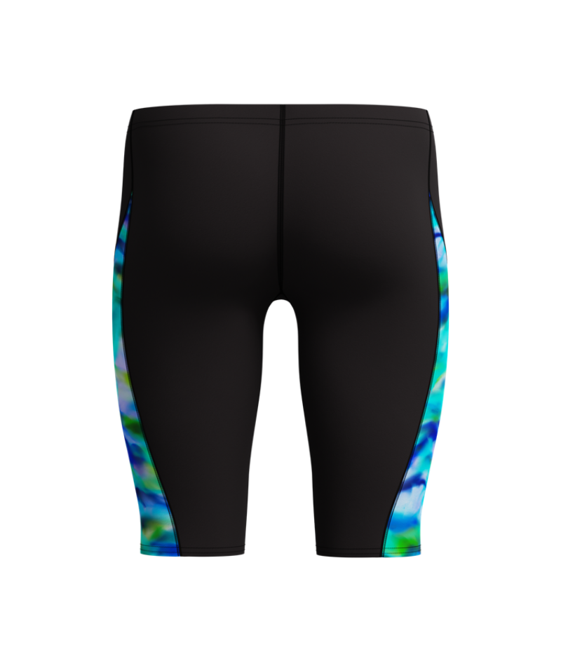 Speedo Heren Zwemjammer Spliced Printed Zwart/Groen