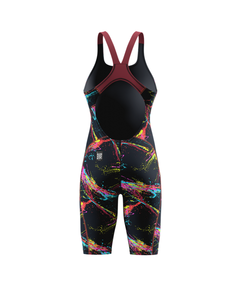 Speedo Wettkampfanzug Fastskin HyperSpark Printed Openback Electric Strata
