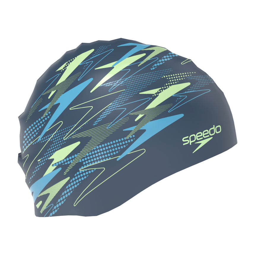 Speedo Badmuts Printed Silicone Marine/Blauw